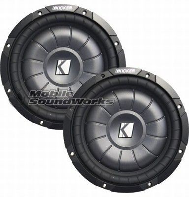 KICKER 10 CVT12 12 SHALLOW SUB WOOFER 2 Ohm PAIR new