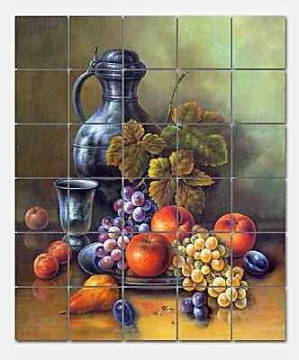 Pila Still Life with Tin Jug Ceramic Mural Backsplash Kitchen 22x26 in