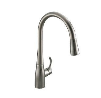 Kohler K 596 VS Simplice Single Handle Pullout Spray Kitchen Faucet 