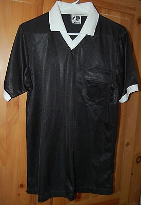 KWIK Goal Referee Athletic Sport Shirt Mens size Small Short Sleeve 