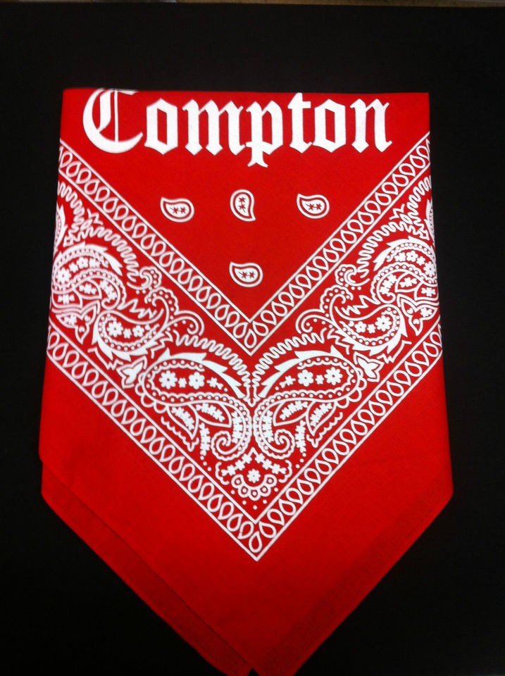 Compton Bandana, Bloods, RED, Eazy E,Dr. Dre, GAME, Lil Wayne