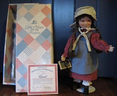   Little House on the Prairie Laura Porcelain Doll with box and COA