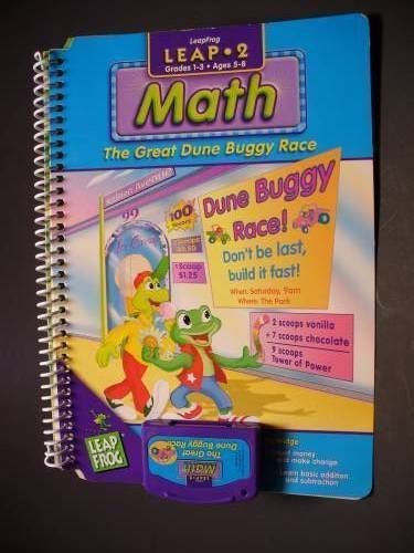 Leap Frog Pad 2 Math Count The Great Dune Buggy Race Book Cartridge 5 