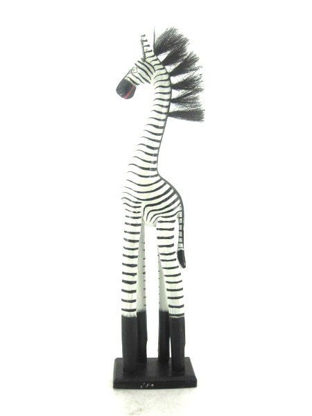 Large Wood Zebra Wooden 100cm 80cm 60cm 40cm 30cm 20cm Fair Trade 