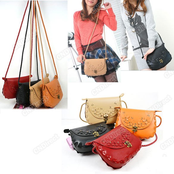 New Fashion Envelope Bag Retro Flowers Woven Rope Messenger Bags 