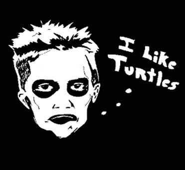 332 I LIKE TURTLES funny zombie goth humor zombieland tee T Shirt MENS 