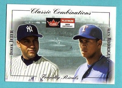 2001 Fleer Platinum Combinations Retail Derek Jeter/Alex Rodriguez