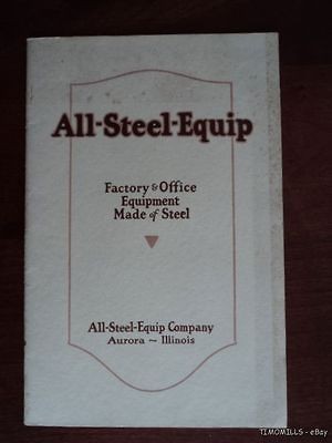 1926 All Steel Equip Co Filing Cabinet Office Furniture Catalog 