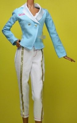 Pilot Flight Attendant Suit Airplane Outfit Model Muse Barbie