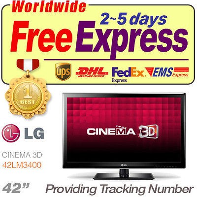 New LG 42LM3400 42 3D Full HD 1080p LED 120Hz USB IPS TV + 3D Glasses 