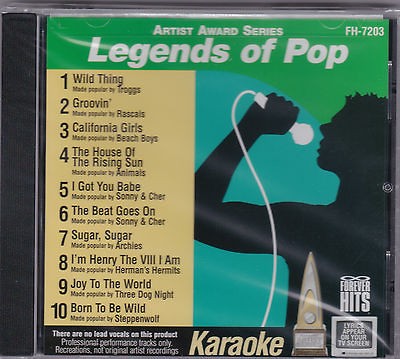 LEGENDS OF POP KARAOKE  SUGAR​,SUGAR, WILD THING,BORN TO BE WILD 