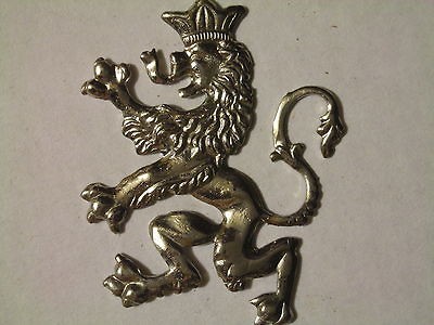   Lion Nickel Plated Brass Kilt Pin Sold only as costume jewelry