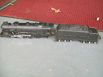 lionel o gage train with tender and cars