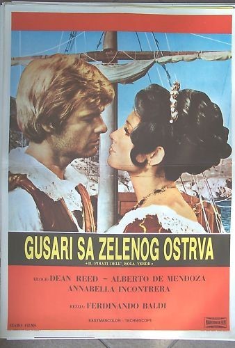 LOS CORSARIOS DEAN REED YUGOSLAVIAN MOVIE POSTER 1971