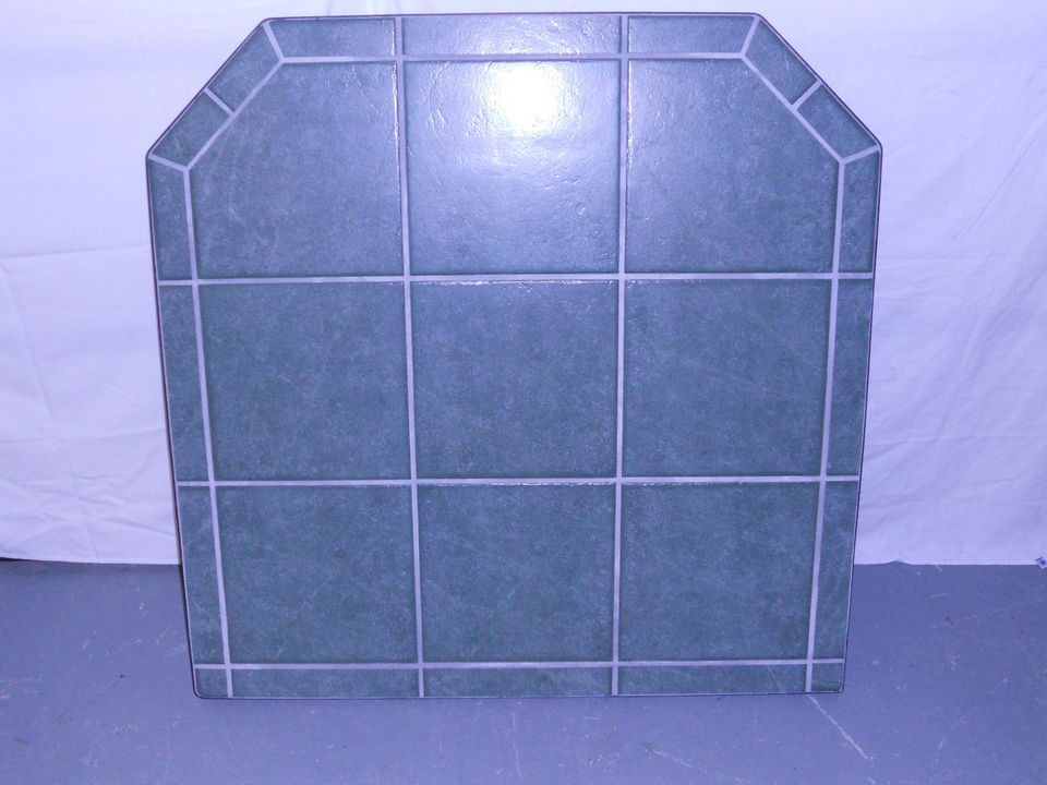   CLASSIC GREEN TILE CORN PELLET STOVE BOARD 41 LONG x 41 WIDE 1 1/4