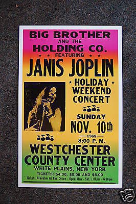 janis joplin poster in Entertainment Memorabilia