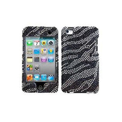   Bling Case Cover Skin for Apple iPod Touch 4th Gen   Zebra Print