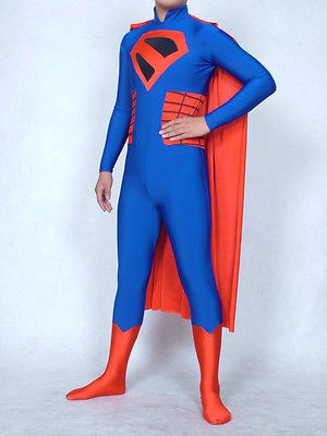 zentai superhero Halloween costume spandex superman king 2 size S XXL