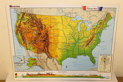NYSTROM 22 X 18 WORLD &USA ACTIVITY TWO SIDED MAPS # 2USH991 LAMINATED