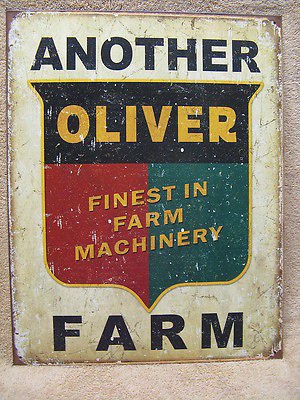 Another Oliver Farm Tin Metal Sign Decor Machinery Equipment Barn FARM