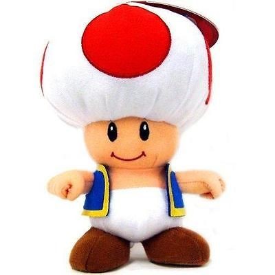 SUPER MARIO BROTHERS Series 2 LICENSED 7 TOAD PLUSH Figure Nintendo