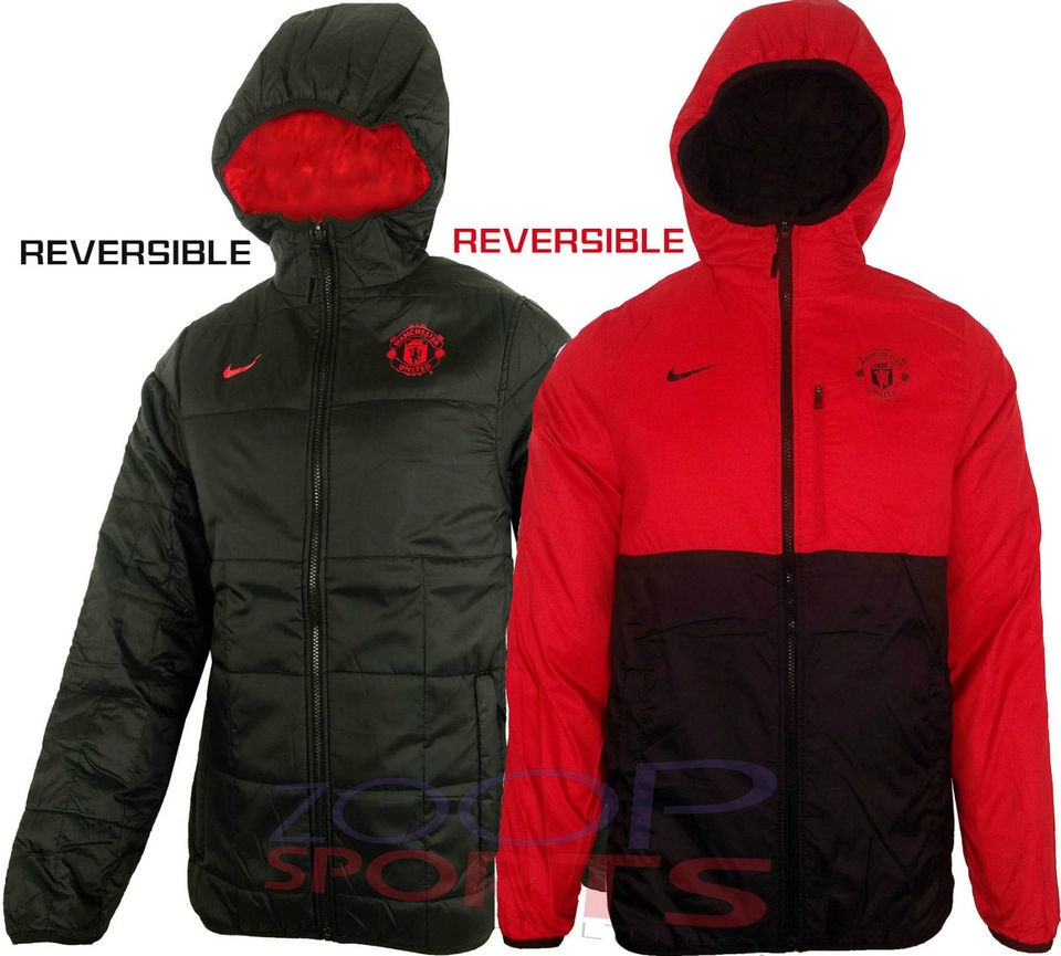 NEW MAN NIKE MANCHESTER UNITED JACKET FC FLIP IT FULL ZIP REVERSIBLE 