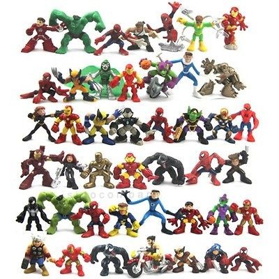 Lot 45 Marvel Super Hero Squad Figure Hulk MR FANTASTIC VENOM Goblin 