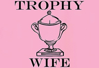 WOMENS TROPHY WIFE BRIDE MARRIAGE FUNNY T SHIRT S M L XL XXL 5 COLORS 