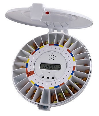 Automatic Medication Pill Dispenser with Reminder Alarm