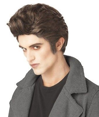   LOVE AT FIRST BITE EDWARD TWILIGHT VAMPIRE FUNNY HALLOWEEN COSTUME WIG