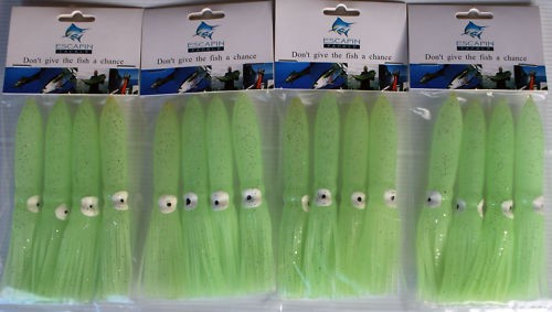 16 x 5.5 Lumo Squid. Excellent Lures, Teasers or on Deep Sea Rigs