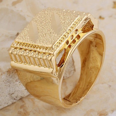 mens gold rings in Mens Jewelry