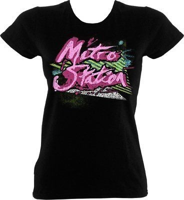 Metro Station T Shirt   80S Ladies