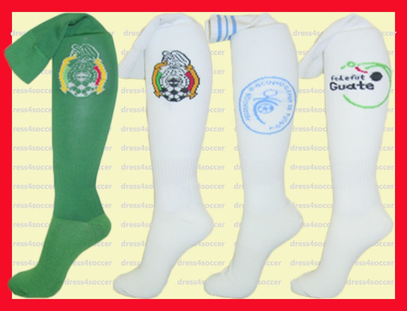 Soccer Socks MEXICO, EL SALVADOR, GUATEMALA. Excellent Quality.