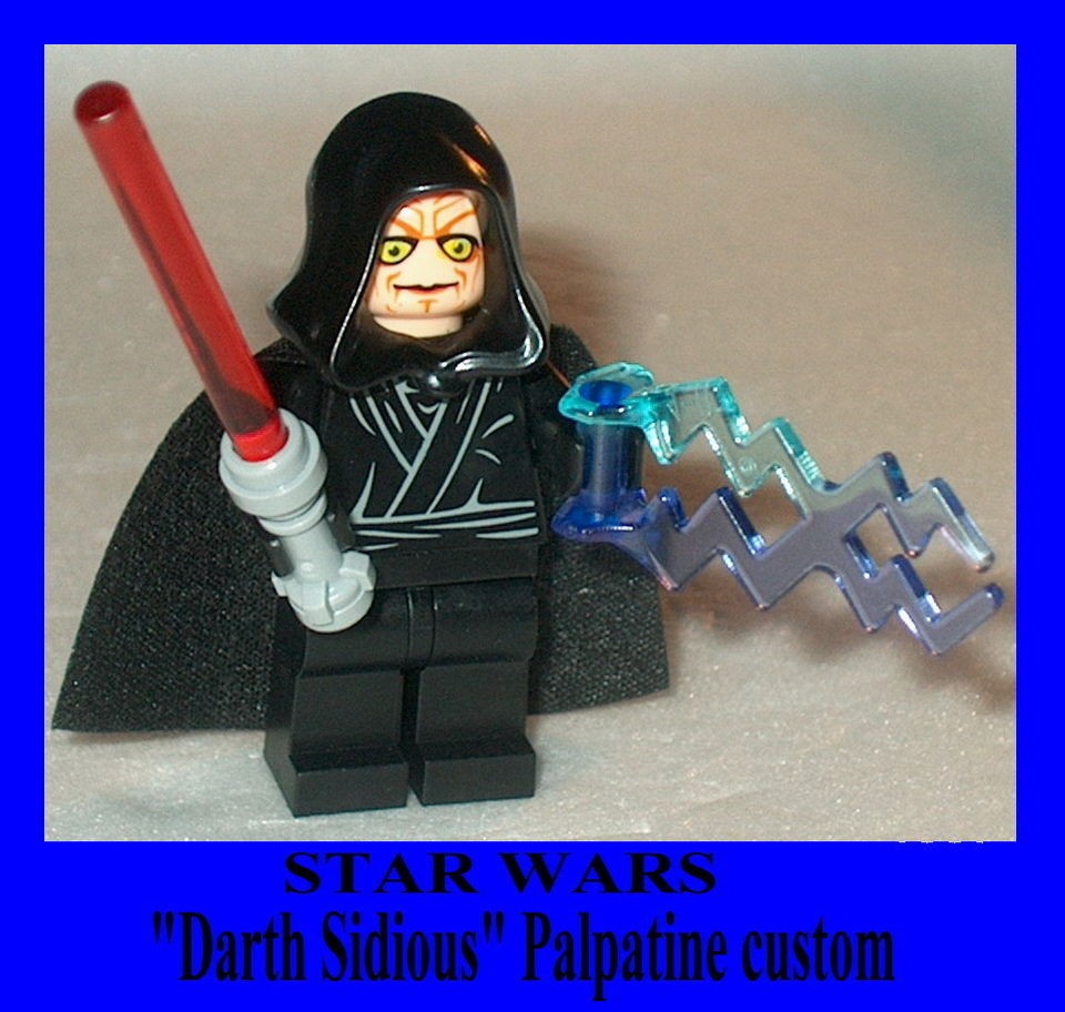 STAR WARS Lego Darth Sidious/Palpatine w/lightsaber & Force Bolt NEW 