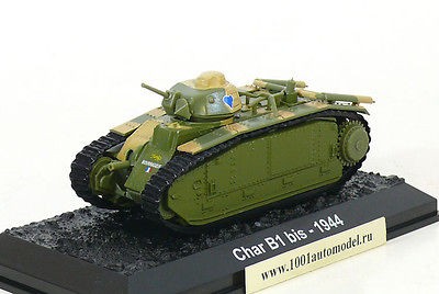 ALTAYA 1/72 DIECAST MODEL WW2 FREE FRENCH CHAR B1 bis 1944   SUPERB 