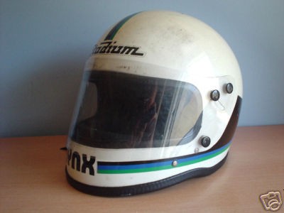 VINTAGE STADIUM HELMET pilot motorcycle Retro 70s 1970