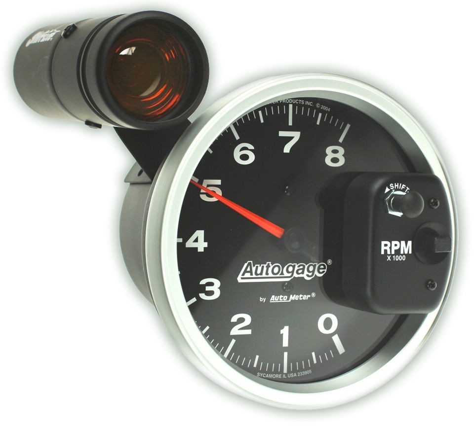 Auto Meter Tachometer Gauge 5 Monster Tach Rev Counter Black 8,000 