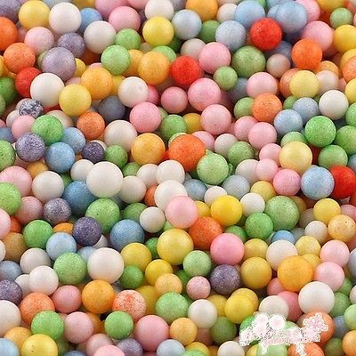 Pack 5000 Pcs 8 Color Polystyrene STYROFOAM FILLER BEAD FLOWER CRAFT