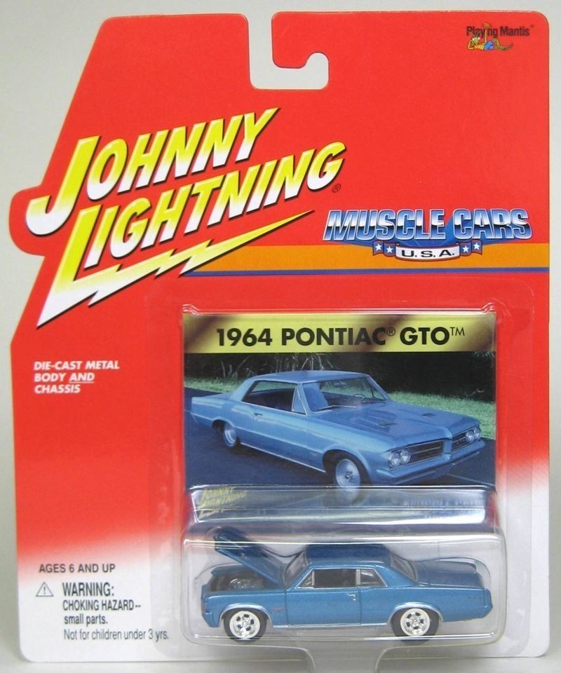 JOHNNY LIGHTNING   1964 PONTIAC GTO   MUSCLE CARS USA   BLUE   NEW