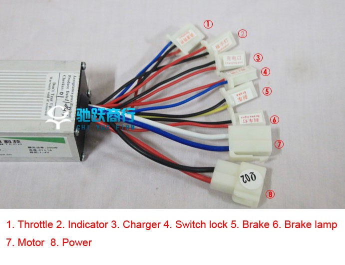 48V 500W Brush Motor Controller Electric Bike Scooter