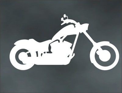 MOTORCYCLE DECAL chopper for custom iron horse big dog bike trailer