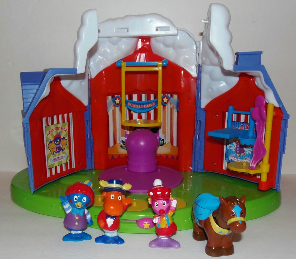   BACKYARDIGANS ♥ MUSICAL CIRCUS BOBBLIN BIG TOP PLAY SET + FIGURES