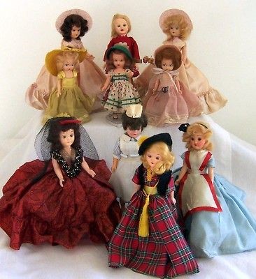 Lot 10 1950s Nancy Ann Storybook Dolls Mixed w Mary Hartline Restore 