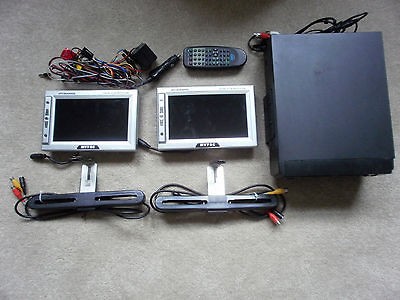 Vehicle DVD Player//TV Tuner, Dual Lcd Monitors w/ Mounting 