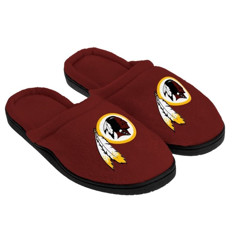 Washington Redskins NFL Full Sole Cupped Team Logo Slippers 2012 New 