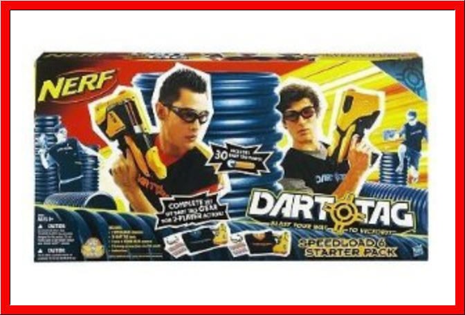 Nerf DART TAG SPEEDLOAD 6   2 PLAYER COMPLETE Set = 2 Guns   2 Vest 