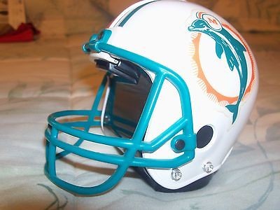 VTG VINTAGE ERTL MIAMI DOLPHINS METAL HELMET DISPLAY PIGGY BANK 1996 