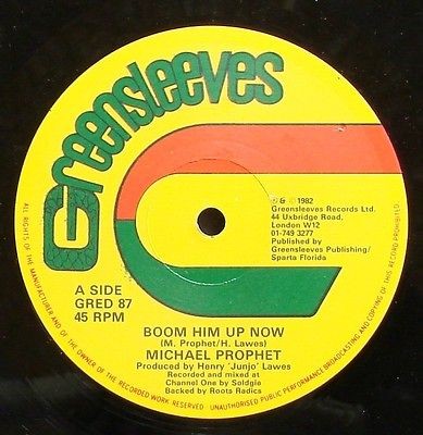   Boom Him Up Now / Trouble Nobody ORIGINAL GREENSLEEVES 12~LISTEN