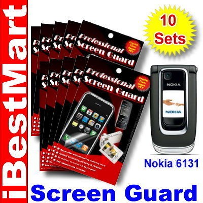 10x Glossy Screen Guard Protector For Nokia 6131